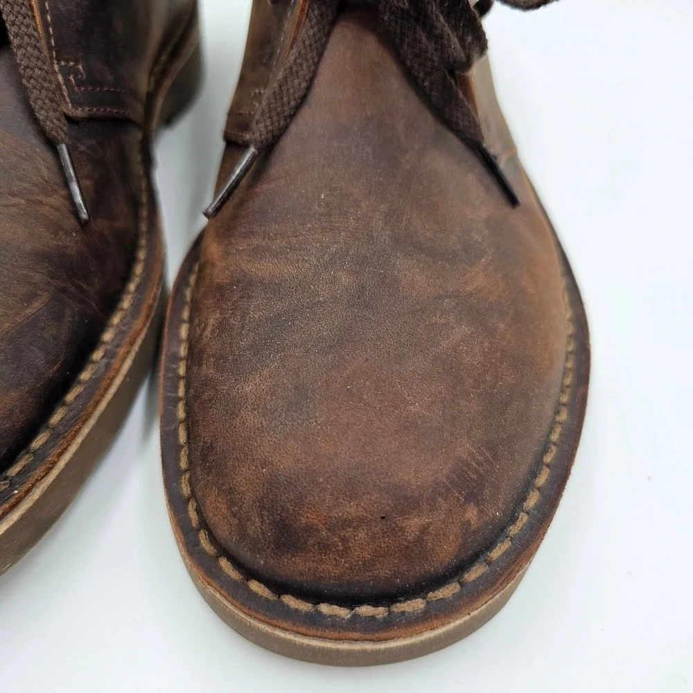 Clarks Collection Bushacre 3 Mens Brown Leather Chukka Desert Boots 9 26150290
